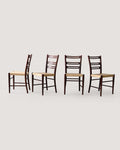 Set di 4 sedie scandinave in legno