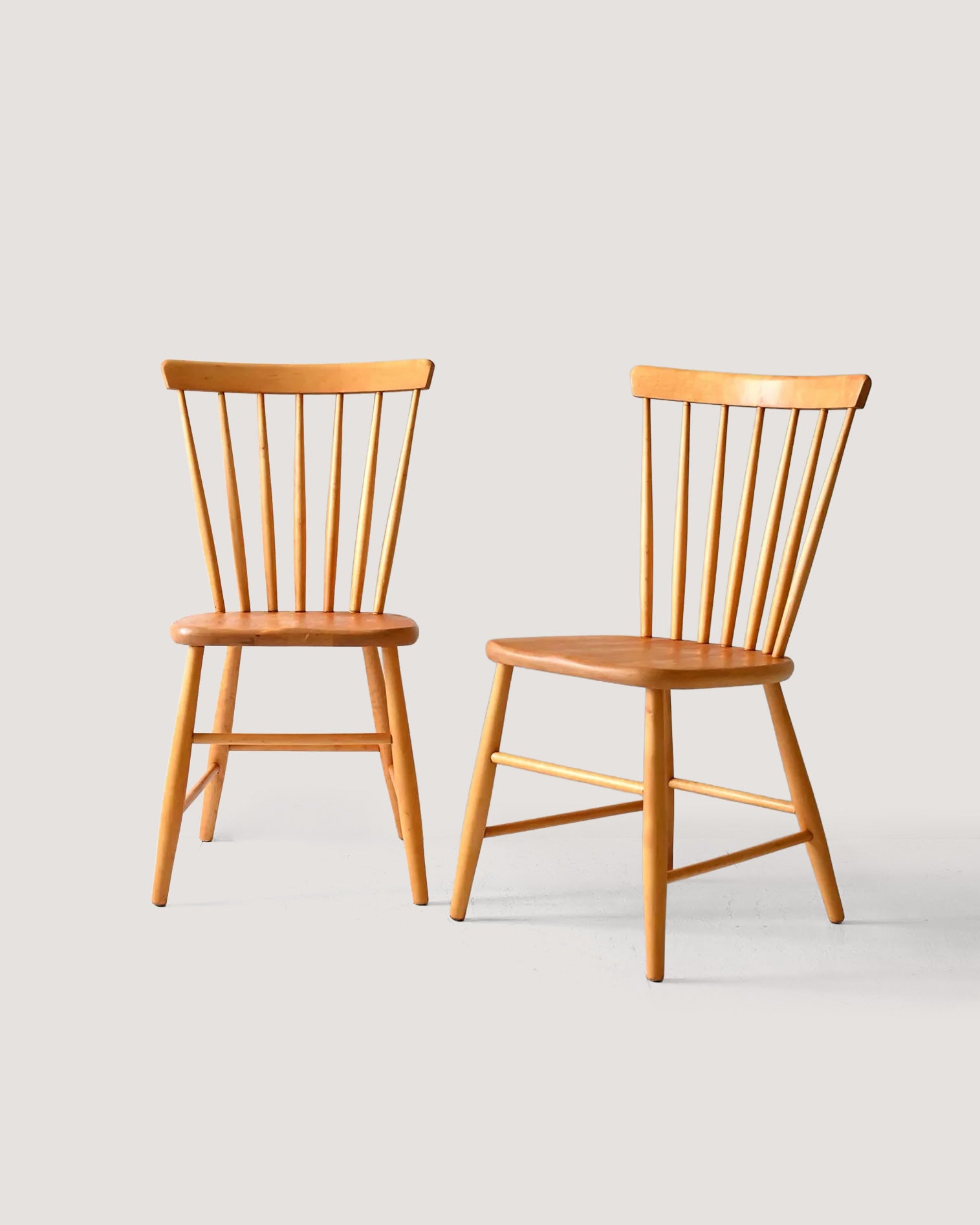 Coppia di sedie scandinave vintage modello Pinstolar