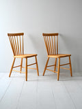 Coppia di sedie scandinave vintage modello Pinstolar 2