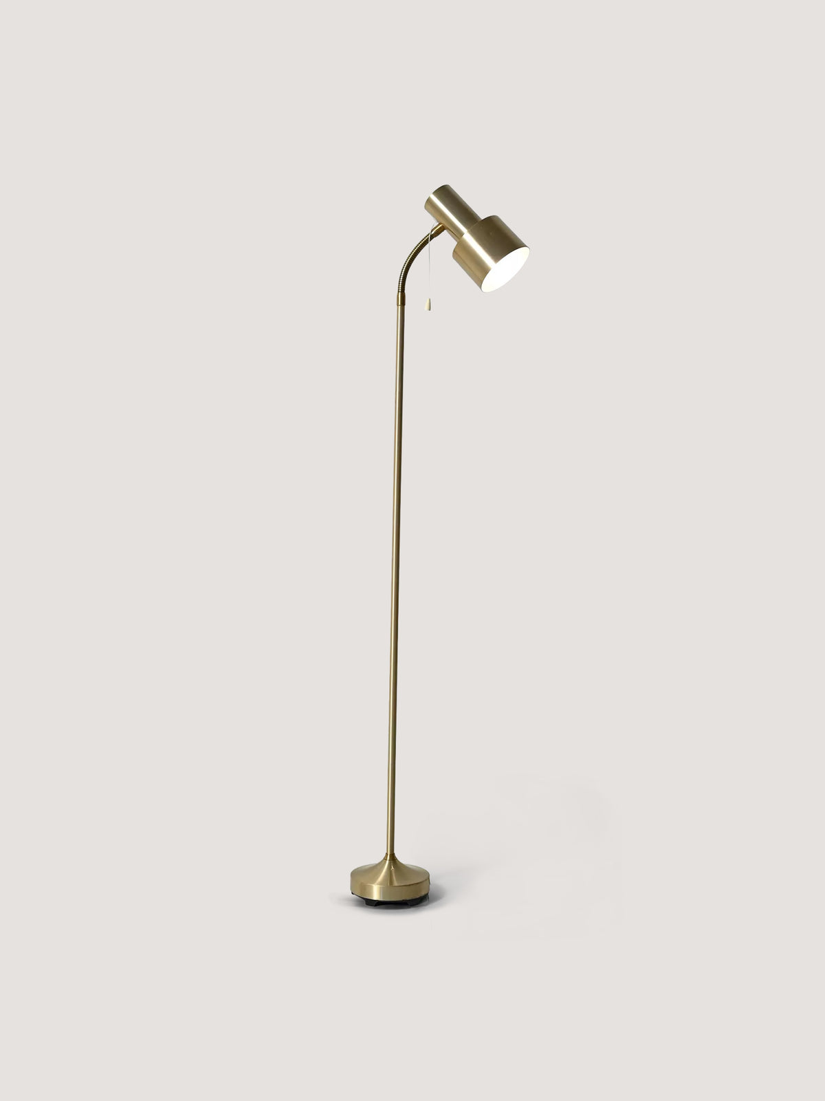 Lampada da terra scandinava dorata anni 60
