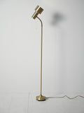 Lampada da terra scandinava dorata anni 60 1