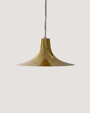 Lampadario vintage scandinavo in ottone anni '60/'70