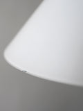 Lampada a sospensione scandinava anni ’50 in vetro e ottone 4