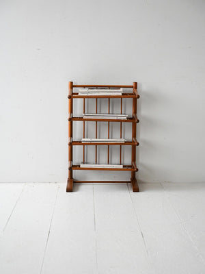 Portariviste scandinavo vintage anni 40 in betulla