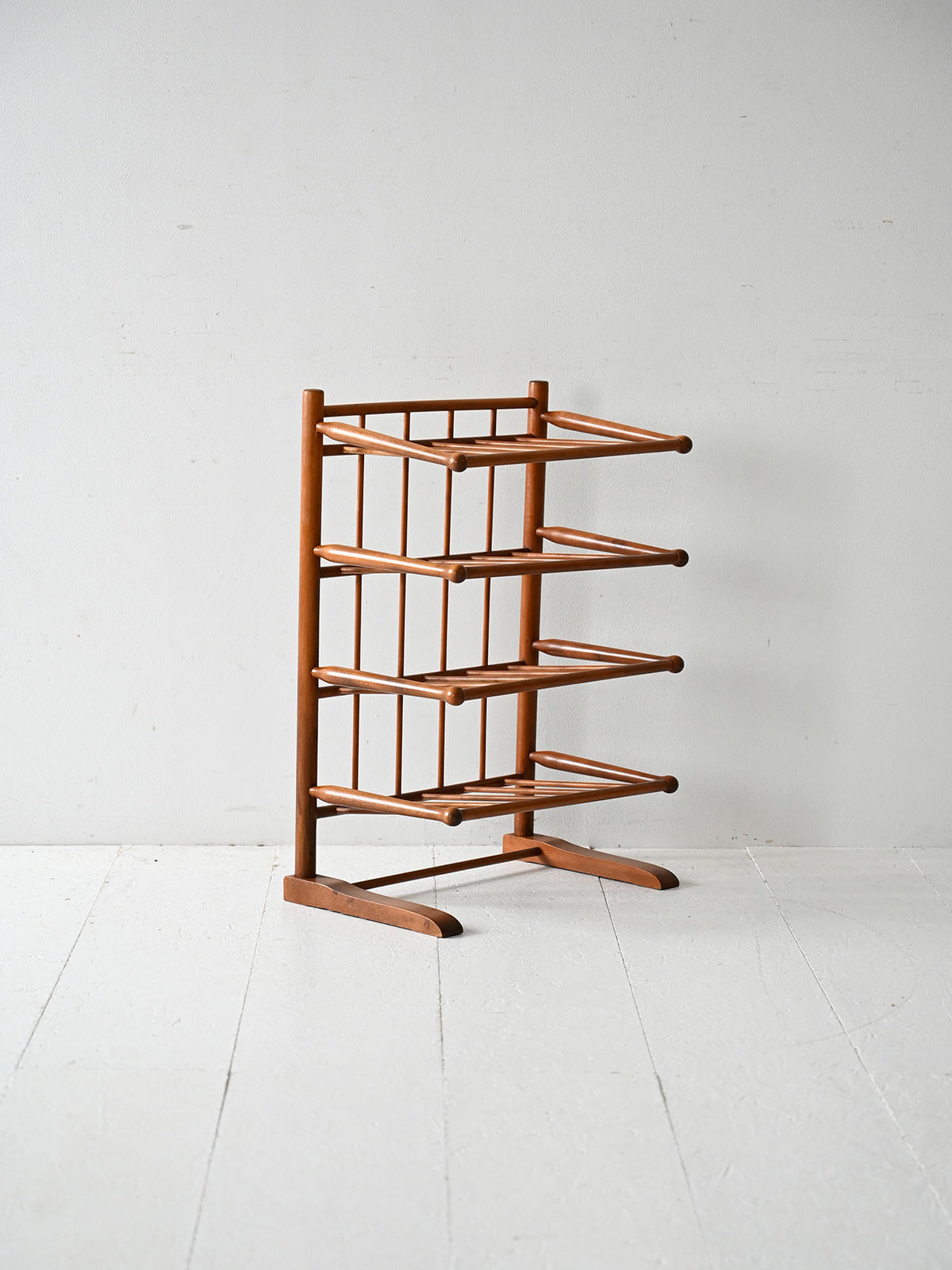 Portariviste scandinavo vintage anni 40 in betulla 2