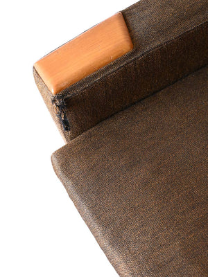 Poltrona vintage scandinava con tessuto originale 10