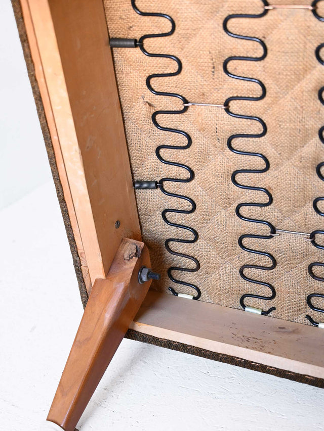 Poltrona vintage scandinava con tessuto originale