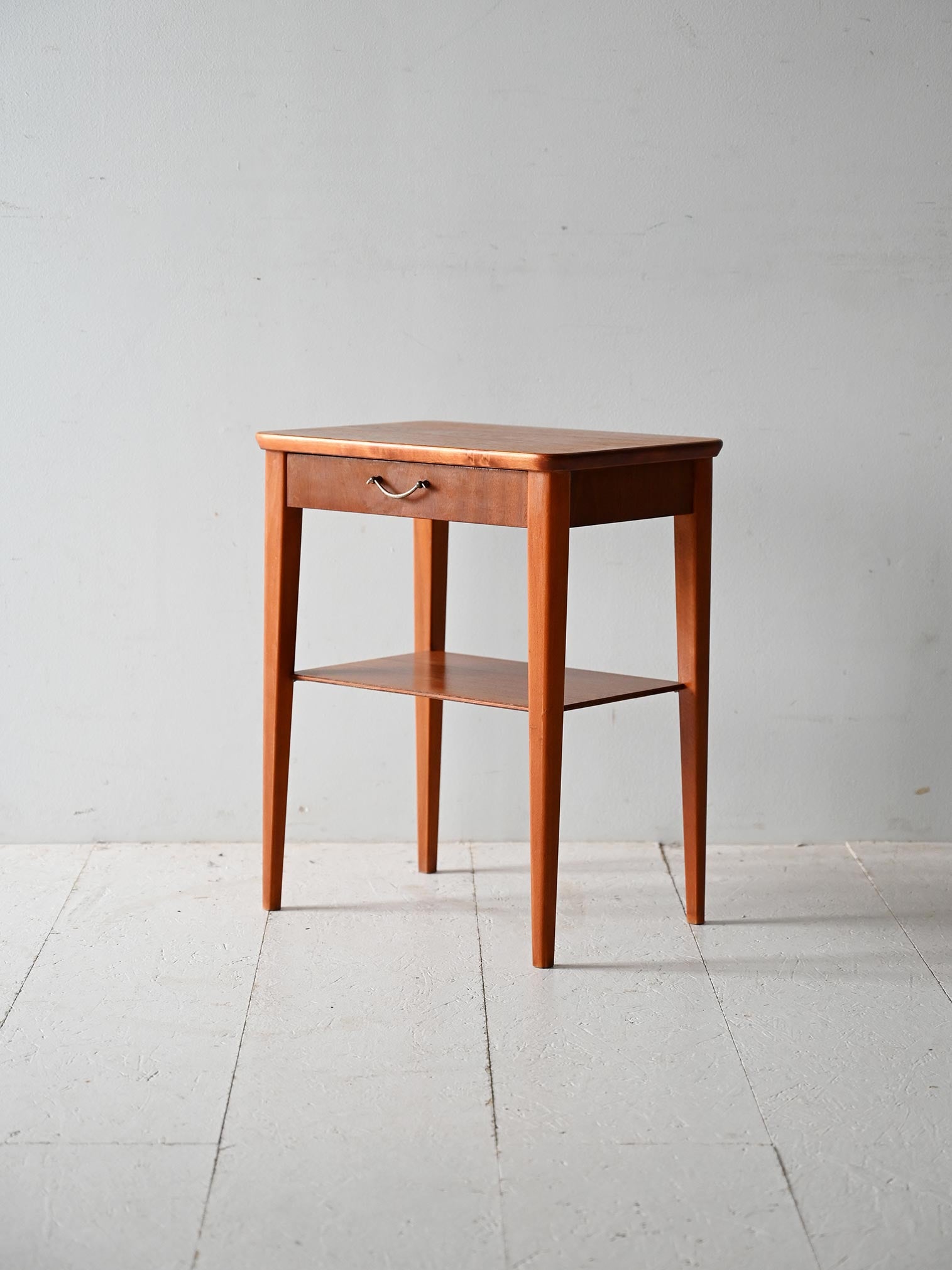 Comodino scandinavo anni ’50 teak e mogano 3