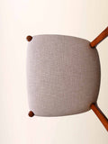Sedia scandinava vintage anni 60 in teak curvato 8