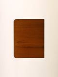 Comodino sospeso svedese in metallo e teak 3