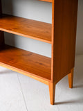 Libreria scandinava vintage in teak con mensole a vista 4