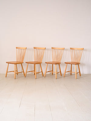 Set di 4 sedie di Carl Malmsten "Lilla Aland" 3