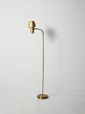 Lampada da terra scandinava anni ’50/’60 in ottone 5