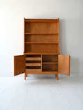 Libreria scandinava vintage in olmo chiaro 2