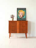 Cassettiera scandinava in teak anni '50/'60