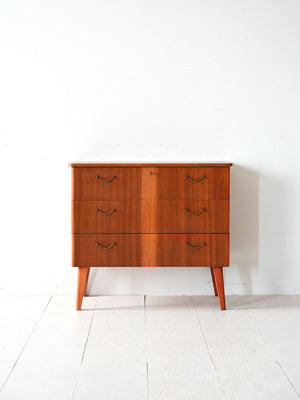 Cassettiera scandinava in teak anni '50/'60 1