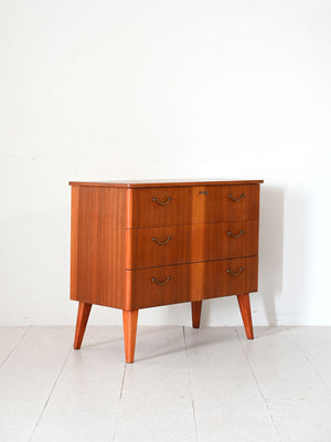 Cassettiera scandinava in teak anni '50/'60 2