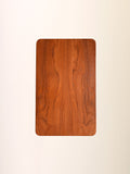 Comodino scandinavo vintage in teak con mensola 7