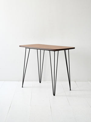 Tavolino vintage anni ’50 in formica e metallo 1