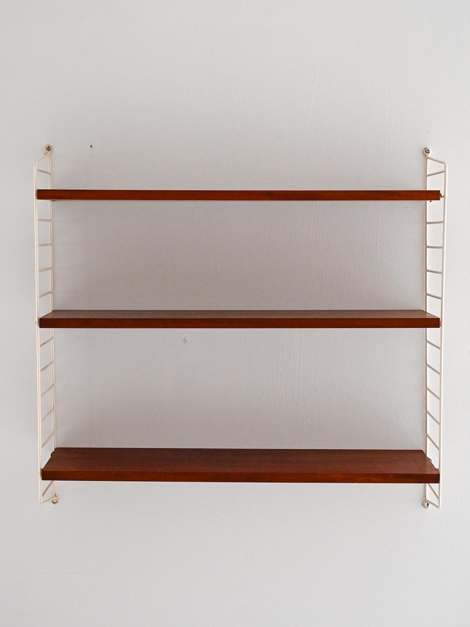 Mensola Hylla scandinava vintage mogano 1