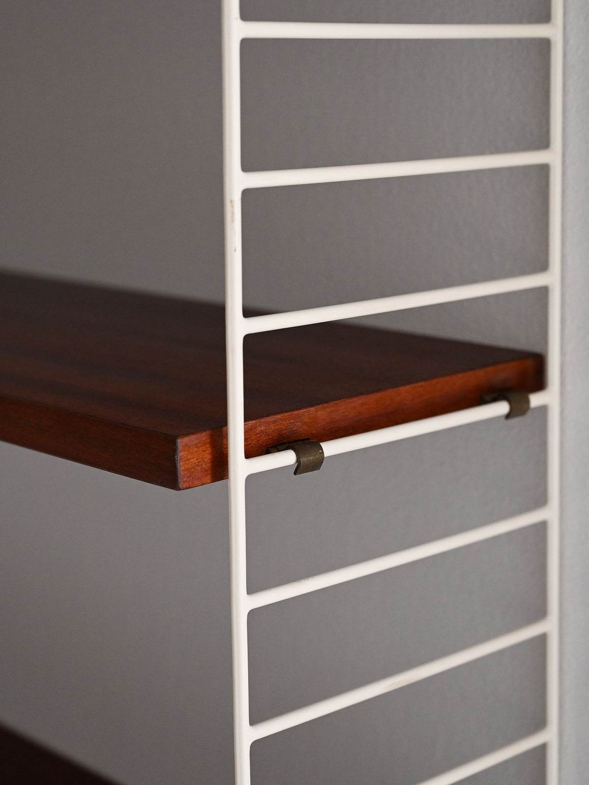 Mensola Hylla scandinava vintage mogano 5