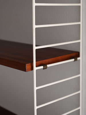 Mensola Hylla scandinava vintage mogano 5