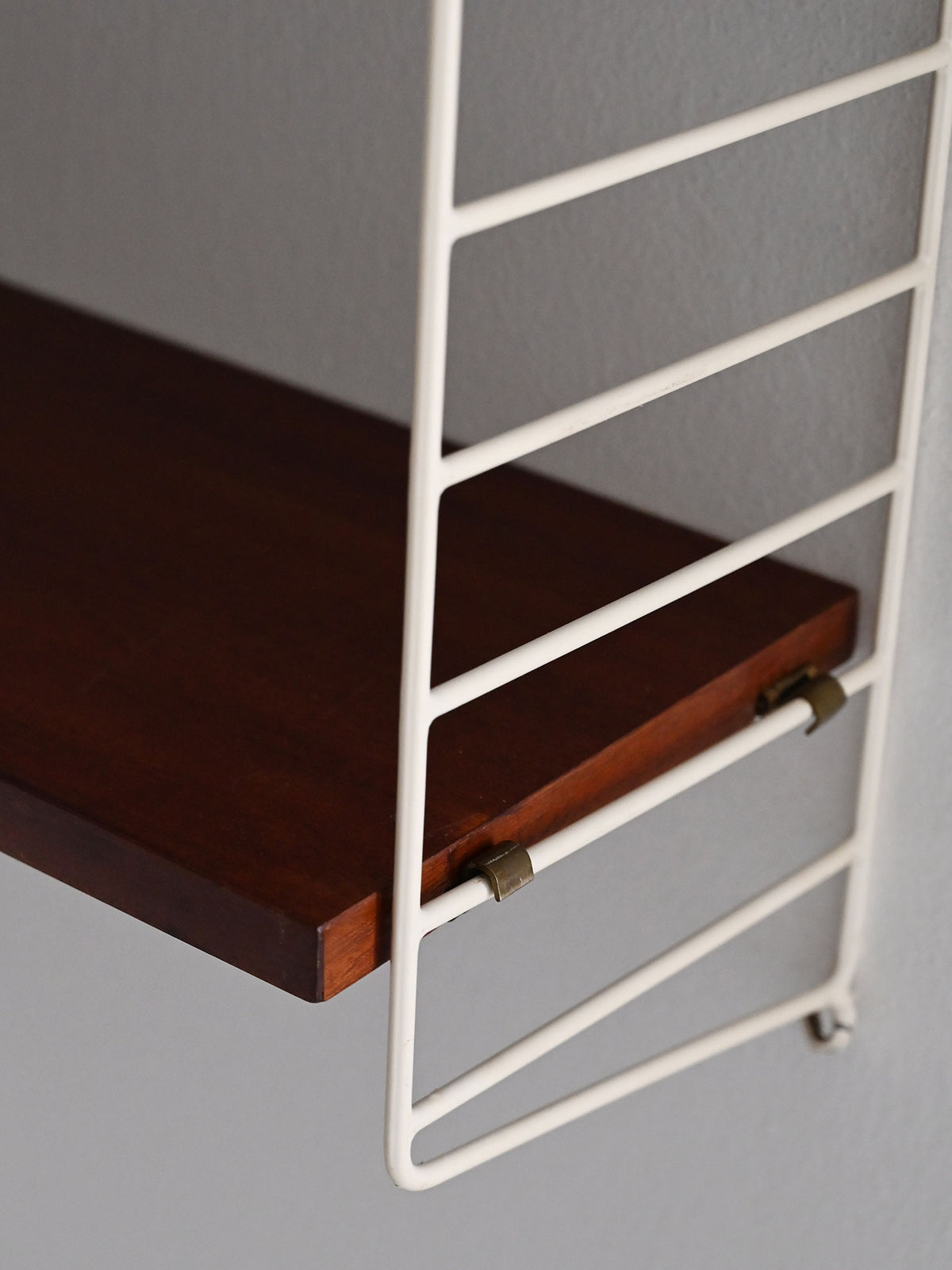 Mensola Hylla scandinava vintage mogano 6