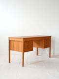 Scrivania danese vintage in teak chiaro 2