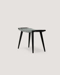 Sgabello scandinavo anni ’60 laccato nero