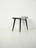 Sgabello scandinavo anni ’60 laccato nero 2