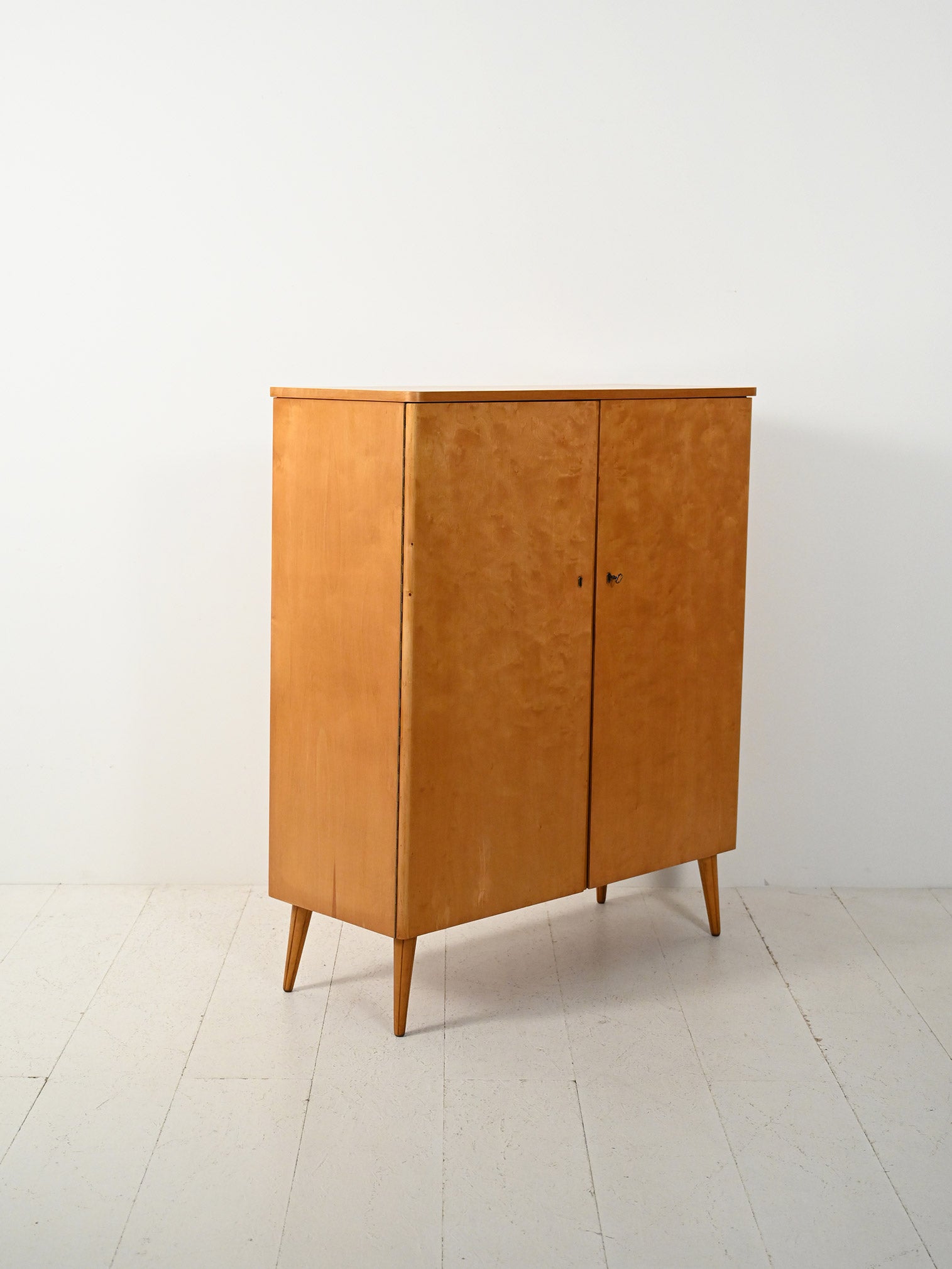 Cabinet scandinavo vintage in betulla anni ’50 3
