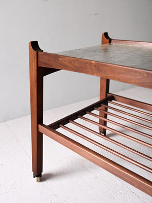 Coppia tavolini scandinavi anni ’40 in mogano 4