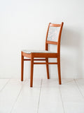 Set 4 sedie scandinave anni 60 in teak con tappezzeria originale 1