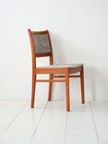 Set 4 sedie scandinave anni 60 in teak con tappezzeria originale 2