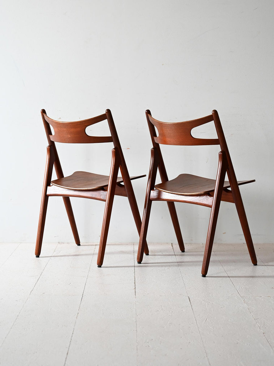 Coppia sedie CH29 di Hans J. Wegner