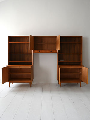 Sistema modulare scandinavo anni 60 in teak 2