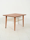 Coffee table scandinavo con mensola in ottone 2