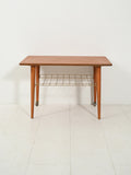 Coffee table scandinavo con mensola in ottone 3
