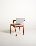 Set di 4 sedie modello “42” di Kai Kristiansen in teak per Schou Andersen Møbelfabrik, Danimarca, anni '60