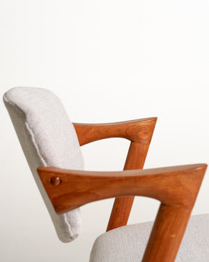 Set di 4 sedie modello “42” di Kai Kristiansen in teak per Schou Andersen Møbelfabrik, Danimarca, anni '60