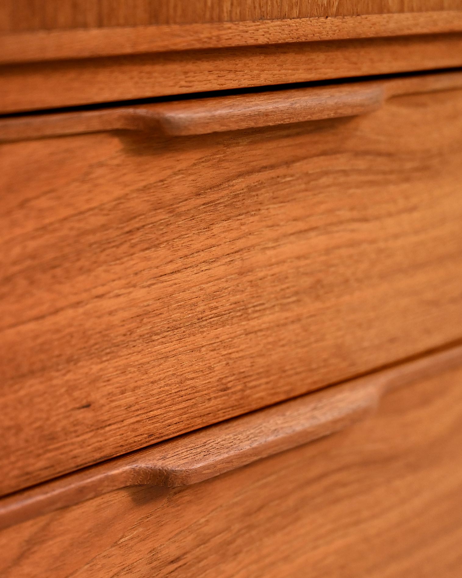 Cabinet scandinavo in teak con cassetti, anni ’50/’60 7