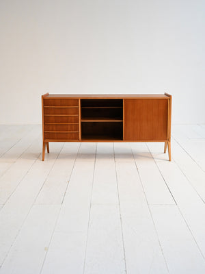 Sideboard scandinavo in teak, Svezia, anni ’60 1