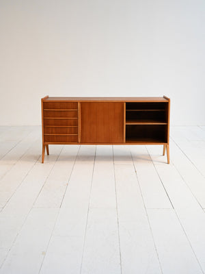 Sideboard scandinavo in teak, Svezia, anni ’60 2
