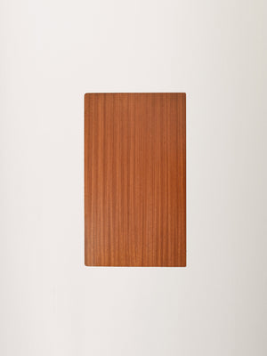 Comodino scandinavo in mogano e ferro modello “Rolf” 8