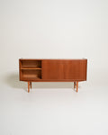 Sideboard scandinavo in teak con cassetti a tegola, anni '60