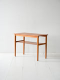 Tavolino scandinavo vintage anni 50 in faggio e teak 3