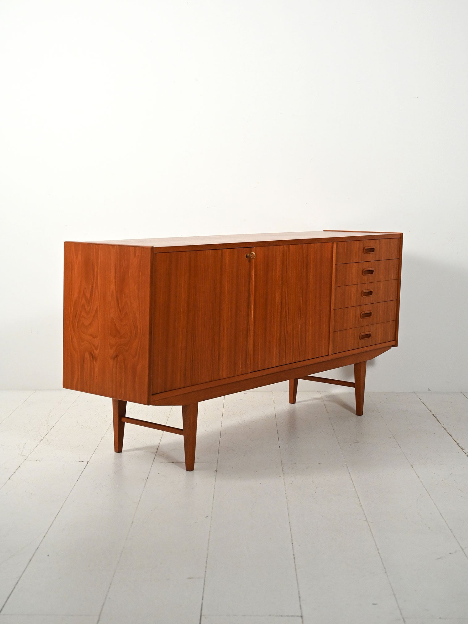 Sideboard scandinavo in teak anni ’50-’60 3