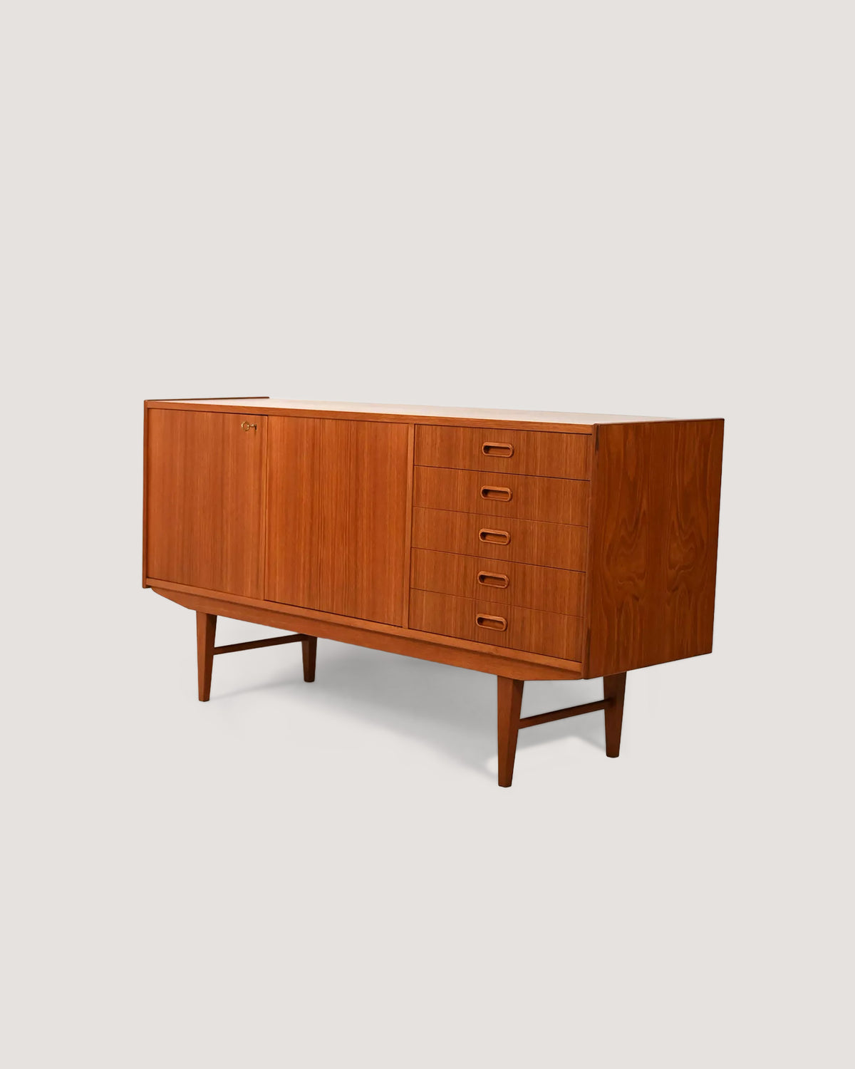 Sideboard scandinavo in teak anni ’50-’60