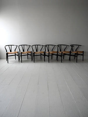 Set di 6 sedie CH24 di Hans Wegner 5