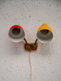 Applique scandinava anni '60 bicolore in metallo 2